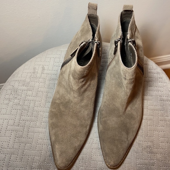 Franco Fortini Ankle Booties with heel TAUPE - Picture 5 of 13